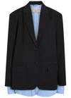 Acne Studios Layered Suit Jacket In Blue