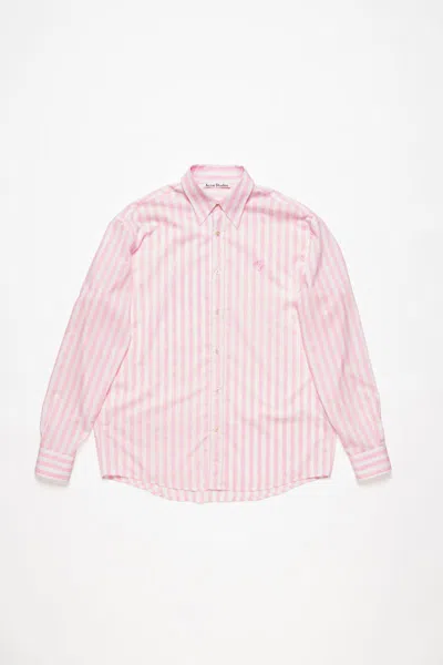 Acne Studios Shirt In Pink White