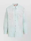 Acne Studios Shirt With Chest And Front Pockets In Blue