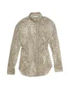 Acne Studios Button-up Printed Shirt In Neutral