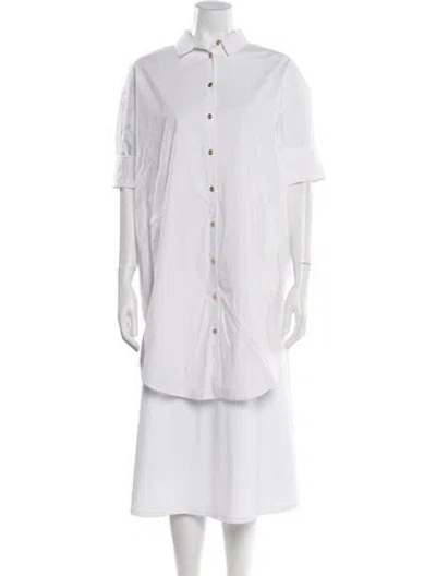 Pre-owned Acne Studios Short Sleeve Button-up Top In White