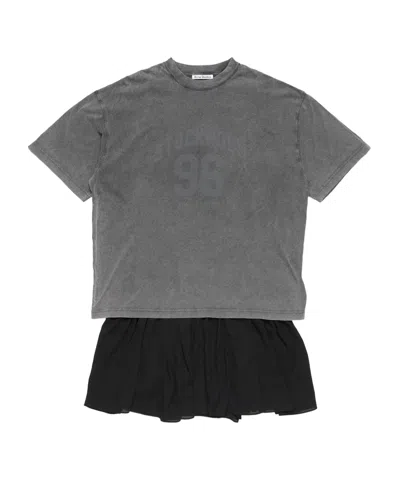 ACNE STUDIOS GRAPHIC-PRINT T-SHIRT DRESS