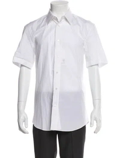 Pre-owned Acne Studios Short Sleeve Dress Shirt W/ Tags In White