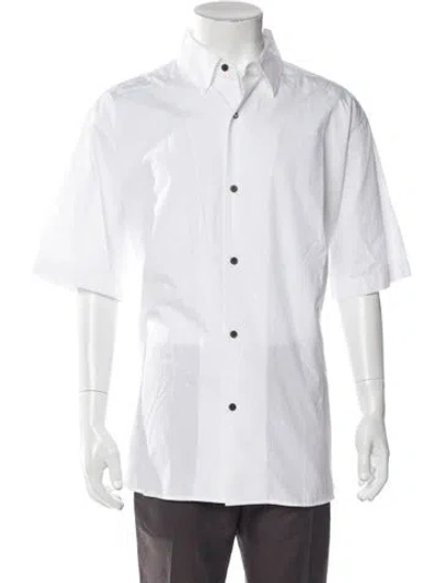Pre-owned Acne Studios Short Sleeve Dress Shirt In White