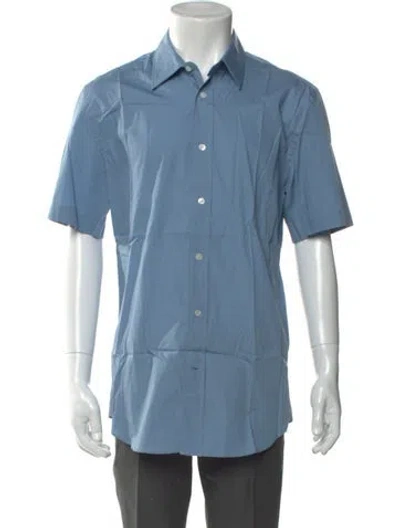 Pre-owned Acne Studios Short Sleeve Shirt In Blue