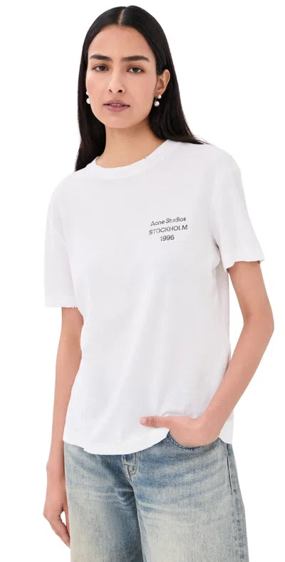 Acne Studios Short Sleeve T-shirt Off White