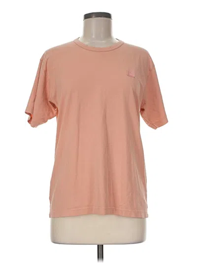 Pre-owned Acne Studios Short Sleeve T-shirt In Pink