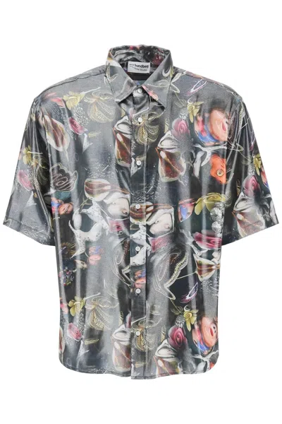 Acne Studios Short-sleeved Shirt With Print For B. Sund Men In Multicolor