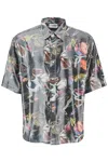 Acne Studios Sandro Printed Fluid Tech Shirt In Multicolor
