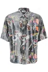 Acne Studios Sandro Printed Fluid Tech Shirt In Multicolor
