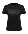 Acne Studios Black Washed Out Tight T-shirt With Logo Women