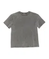 Acne Studios Extorr Logo-appliquéd Garment-dyed Cotton-jersey T-shirt In Gray