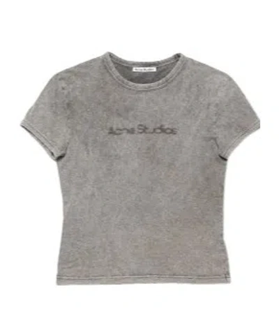 Acne Studios Short-sleeved T-shirt In Gray