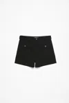 Acne Studios Twill Shorts In Black