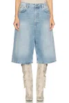 Acne Studios Judda Denim Shorts In Light Blue