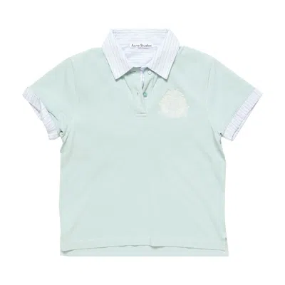 Pre-owned Acne Studios Short-sleeve Polo Shirt 'light Blue' | Women's Size S