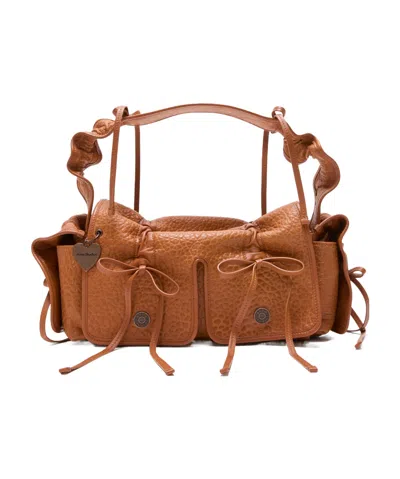 Acne Studios Shoulder Bag With Laces In Brown