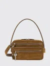 Acne Studios Shoulder Bag Woman Color Beige In Pink