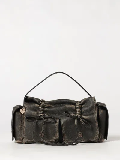 Acne Studios Shoulder Bag Woman Color Brown In Black