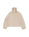Acne Studios High-neck Cropped Jacket In Neutral