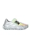 Acne Studios Laminated Faux Leather Sneakers In White