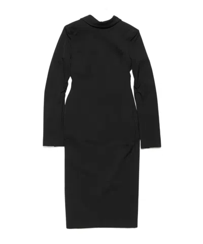 Acne Studios Side-slit Blazer Dress In Black