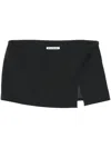 Acne Studios Side-slit Mini Skirt In Black