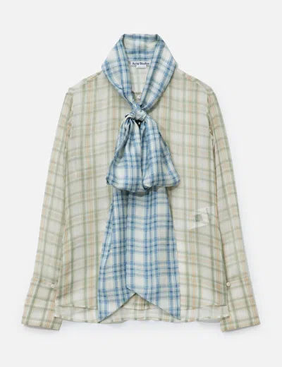 Acne Studios Silk Blouse With Scarf