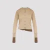 Acne Studios Silky Wool Cardigan Sweater Sand Beige In Brown