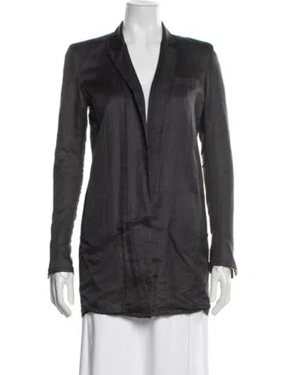 Pre-owned Acne Studios Silk Jacket In Gray