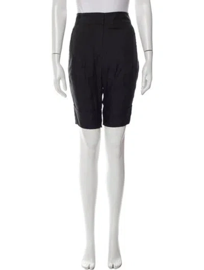 Pre-owned Acne Studios Silk Knee-length Shorts In Black
