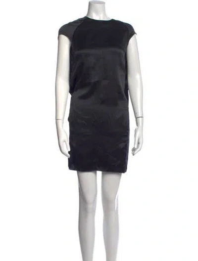 Pre-owned Acne Studios Silk Mini Dress In Black
