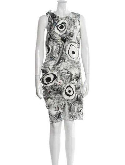 Pre-owned Acne Studios Silk Mini Dress In Multi