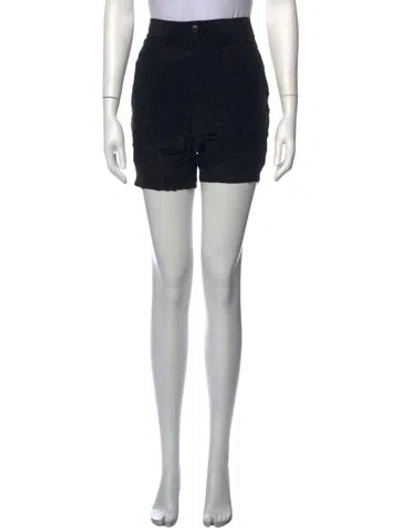 Pre-owned Acne Studios Silk Mini Shorts In Black