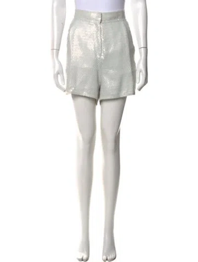 Pre-owned Acne Studios Silk Mini Shorts In White