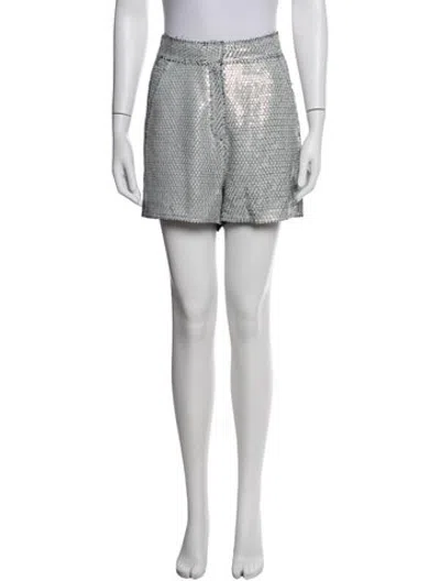Pre-owned Acne Studios Silk Mini Shorts In White