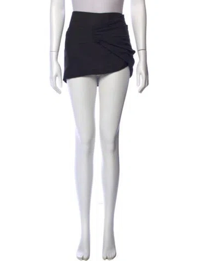 Pre-owned Acne Studios Silk Mini Skirt In Black