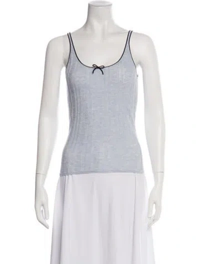 Pre-owned Acne Studios Silk Patterned Sweater In White