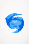 Acne Studios Silk Scarf In Electric Blue