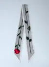 Acne Studios Silk Scarf In Grey