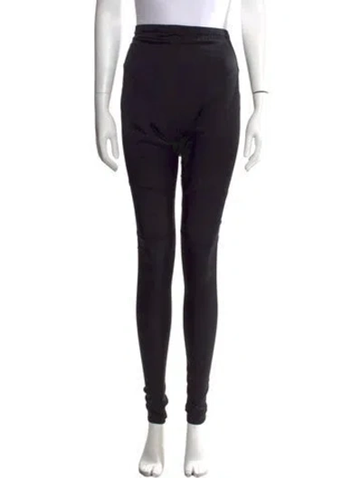 Pre-owned Acne Studios Silk Skinny Leg Pants In Black