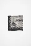 Acne Studios Silk Square Scarf In Black