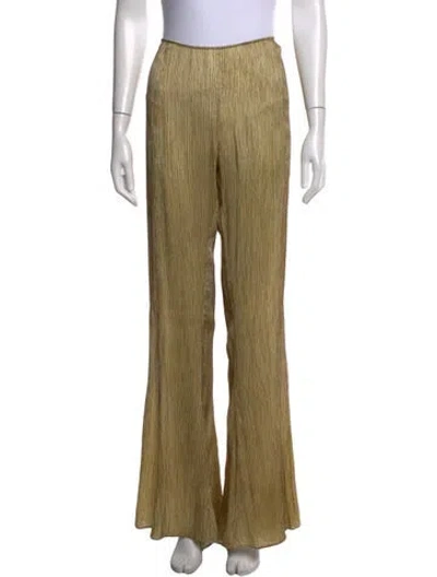 Pre-owned Acne Studios Silk Wide Leg Pants In Multicolor