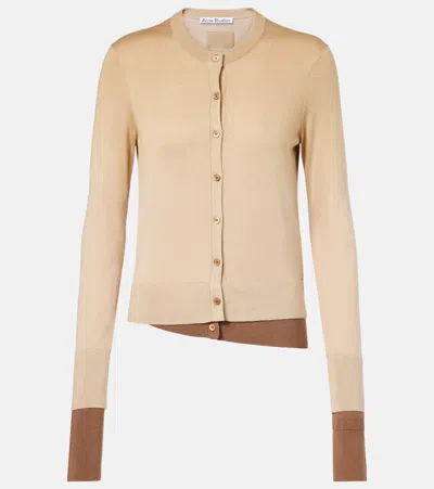 ACNE STUDIOS SILK, WOOL, AND CASHMERE CARDIGAN