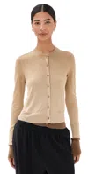 Acne Studios Silky Wool Cardigan Sweater Sand Beige In Neutral