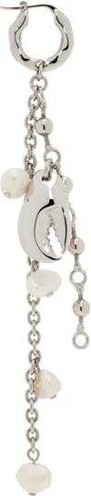 Acne Studios Silver Claw Charm Single Earring In Aae Silver