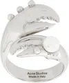 Acne Studios Claws Ring In Aae Silver
