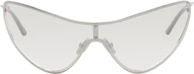 Acne Studios Silver Metal Frame Sunglasses In Neutral