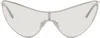 Acne Studios Silver Metal Frame Sunglasses In Cah Transparent/silv