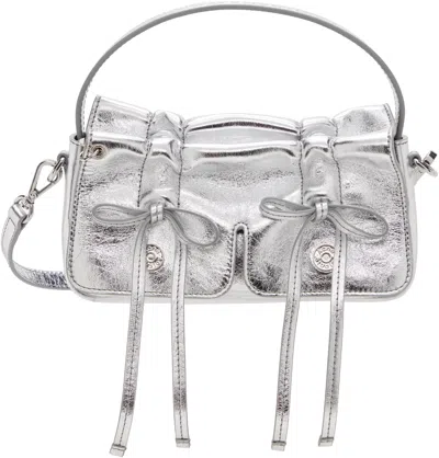 Acne Studios Silver Multipocket Micro Metallic Bag